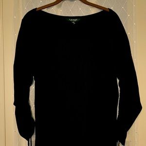 NWT: Ralph Lauren navy boatneck top 1x